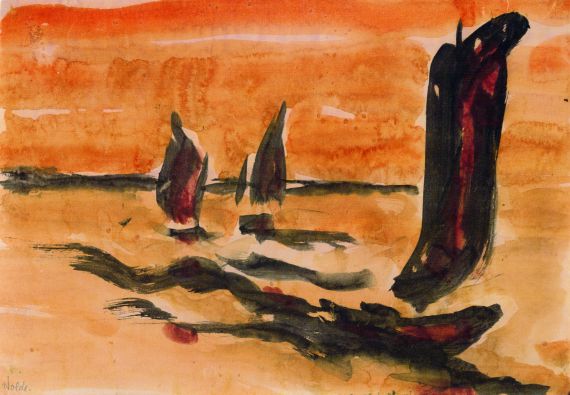 Emil Nolde - Drei Dschunken