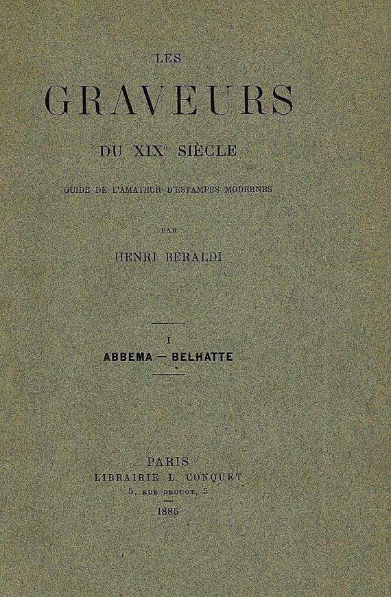 Henry Beraldi - Les graveurs1885-1892, 10 Bde.