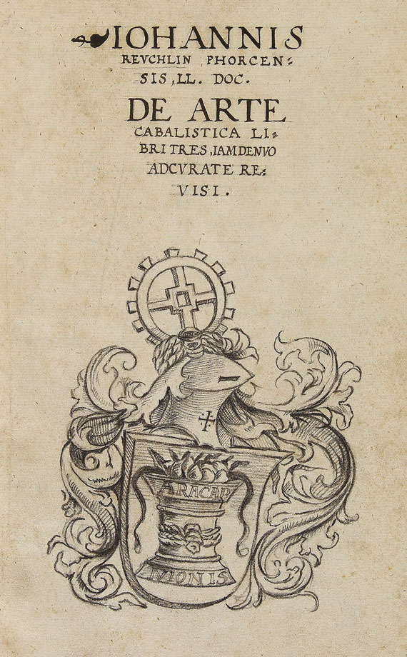 Johannes Reuchlin - De arte cabalistica. Abschrift des 18. Jhs.