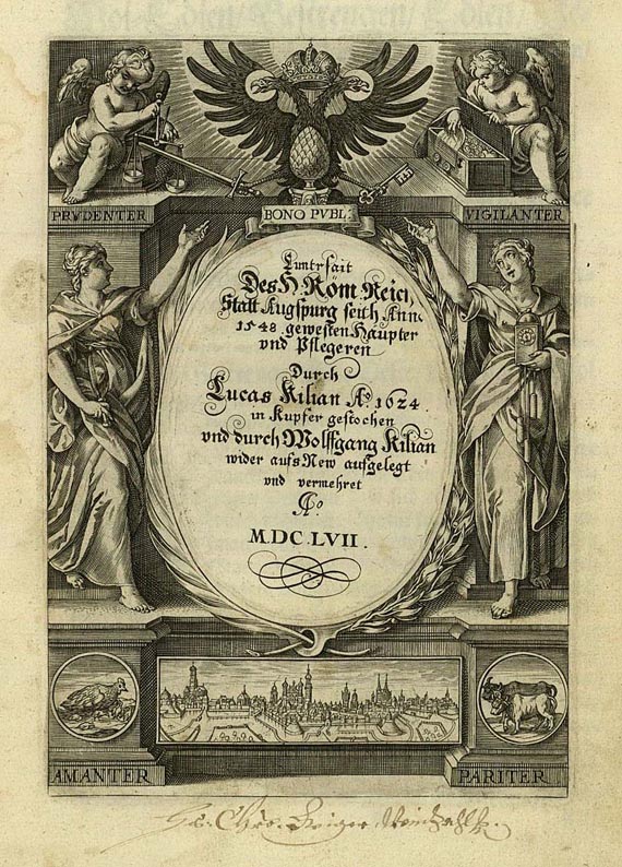 Lucas Kilian - Kuntrfait Augspurg. 1657