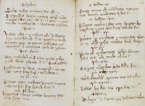 Manuskript auf Pergament 14. Jh. - Pergamentmanuskript 15. Jh. (32)