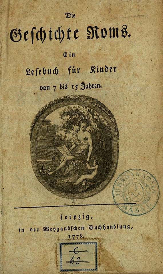 K. C. Reiche - Die Geschichte Roms, 1778.