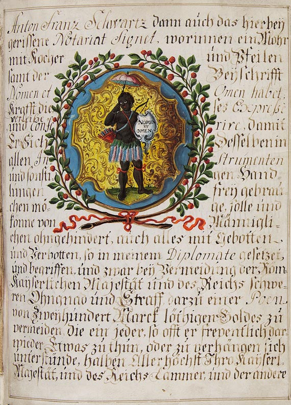 Schwartz, A. F. - Urkunde Notar Schwarz