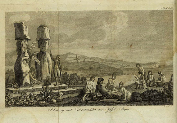 Jean Francois La Pérouse - Reisebeschreibungen, 2 Bde. 1799. [40]