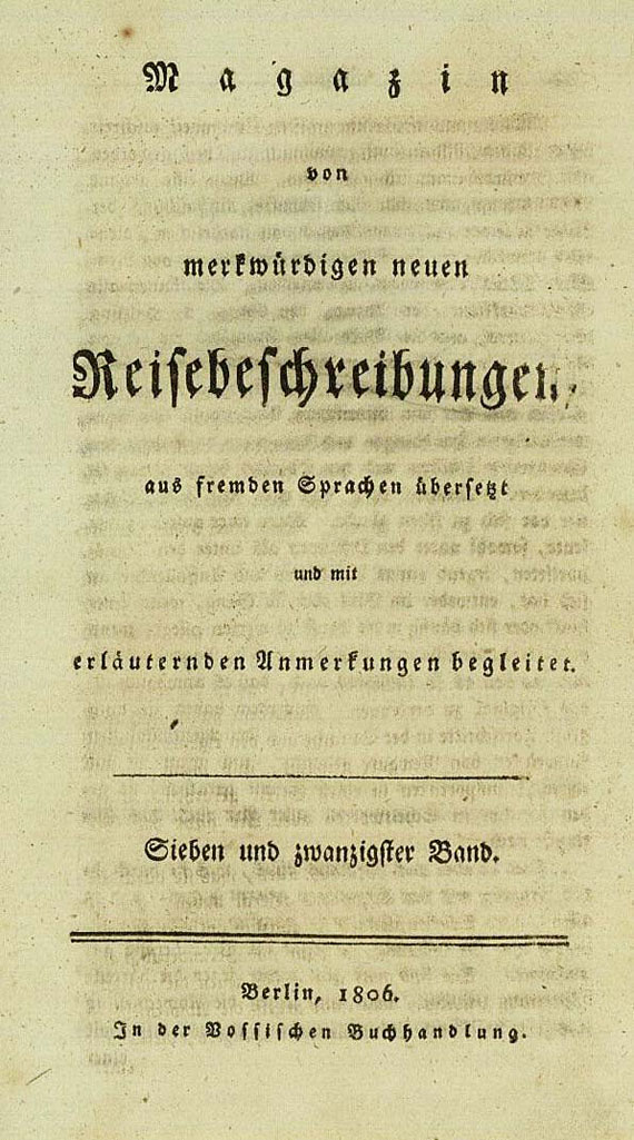 Johann Turnbull - Reise um die Welt, 1806. [46]