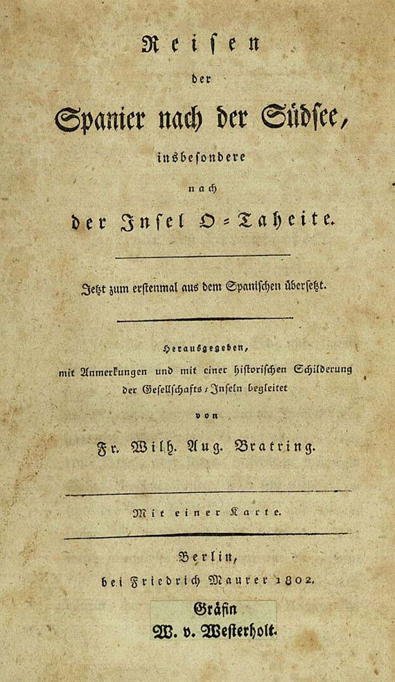Friedrich August Wilhelm Bratring - Reisen der Spanier, 1802. [34]