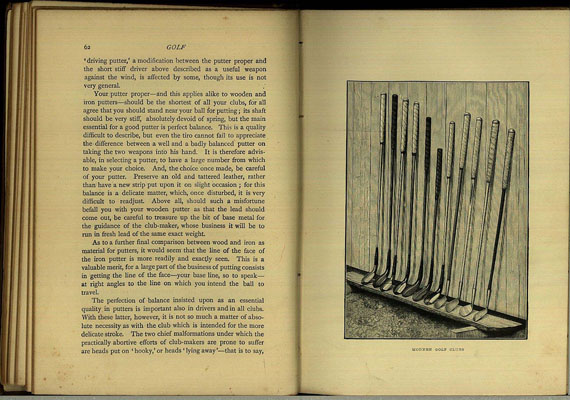 Sport - Hutchinson, Horace G., Golf, 1892, 1 Beigabe. (64/52)