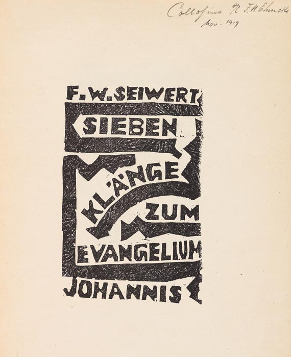 Franz Wilhelm Seiwert - Sieben Klänge zum Evangelium, 1919