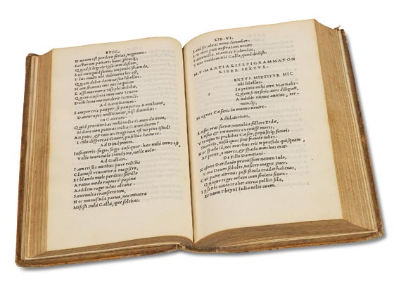 Aldus-Drucke - Martialis, Marcus Valerius, Epigrammata (1501)