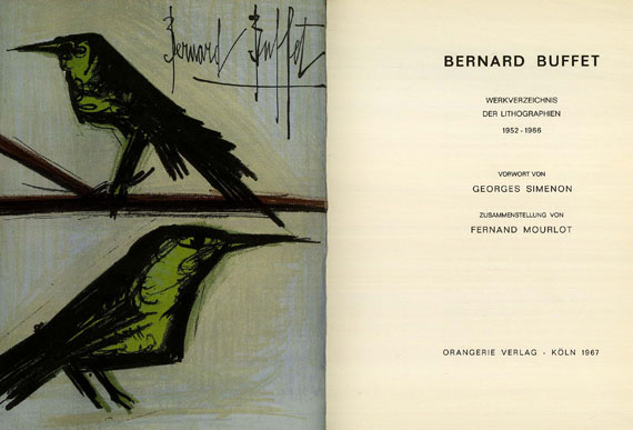Bernard Buffet - WVZ der Lithografien 1952-1966. 1967
