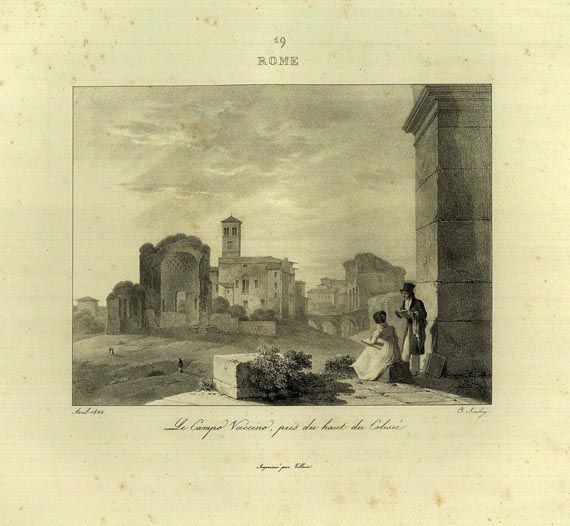 Jean Baptiste Isabey - Voyage en Italie en 1822. 1823