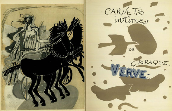 Georges Braque - Sketchbooks of Braque, Verve Bd. 31/32 (1955).