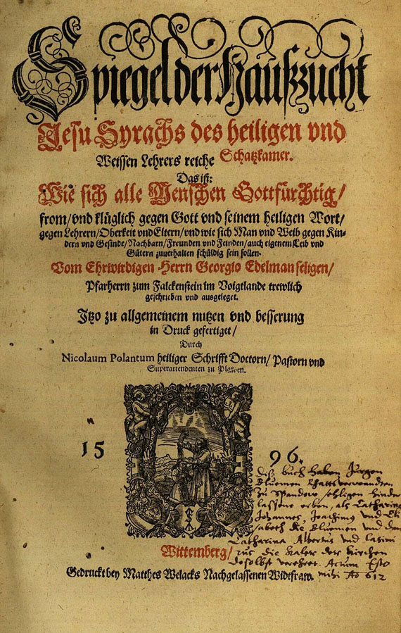 Georg Edelman - Spiegel der Haußzucht (1596)