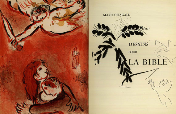 Marc Chagall - Drawings for the Bible. 1960. und 1 Beigabe