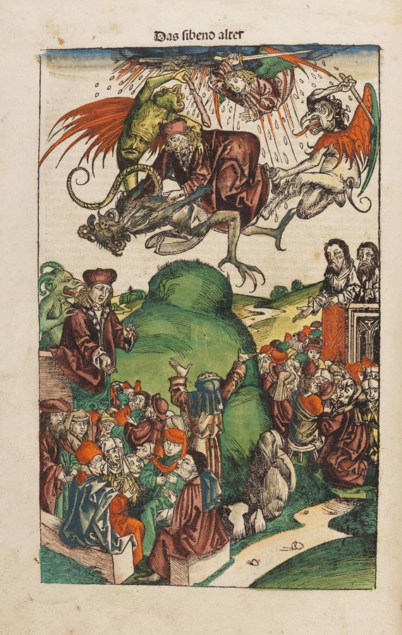 Hartmann Schedel - Weltchronik. 1493 (koloriert, dt. Ausgabe) - 
