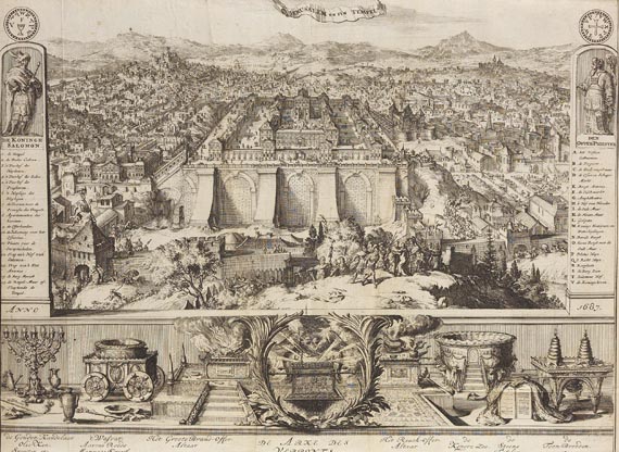 Palästina - 1 Bl. Ansicht von Jerusalem (1687)