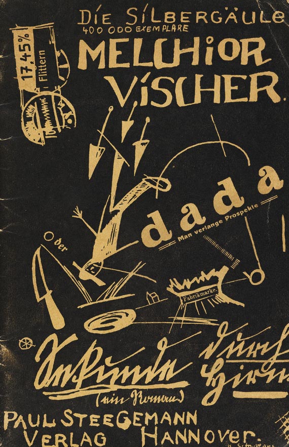 Kurt Schwitters - Vischer, M., Sekunde durch Hirn. 1920 - Cover