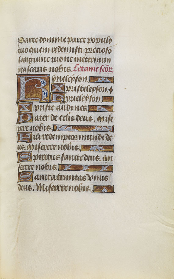  Manuskript - Stundenbuch auf Pergament. Flandern um 1500. - 