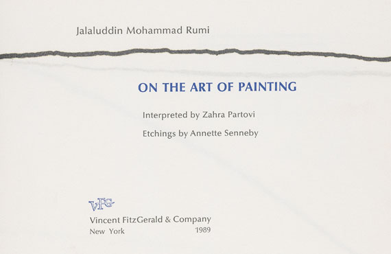 Jalaluddin Mohammad Rumi - On the Art of painting. 1989. - 
