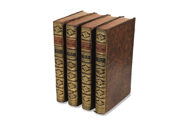 Jacques Savary des Brûlons - 4 Bde, Dictionnaire universel de commerce. 1759-1762. - Cover