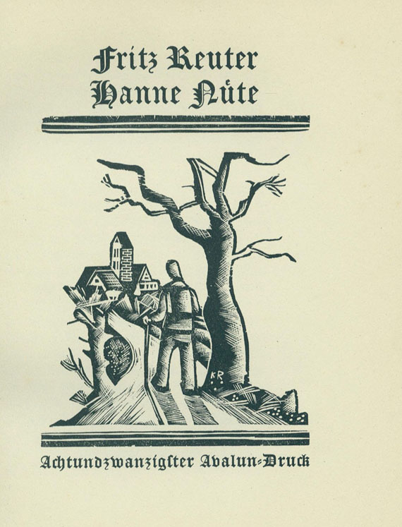 Karl Rössing - Reuter, Fritz, Hanne Nüte. 1923 1 Beigabe