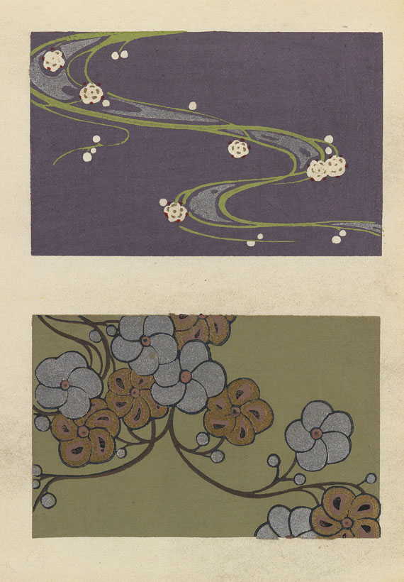 Stoffmusterbücher - Japanische Stoffmusterbücher. 4 Bände
