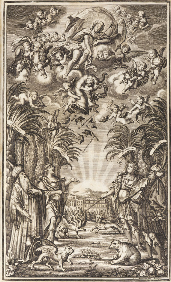 Antonium Foresti - Historische Welt-Cart. 6 Bde. 1718