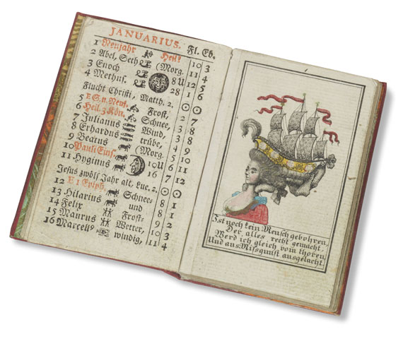 Rohlfs, M. - Hamburgischer Schreib-Kalender. 1783.