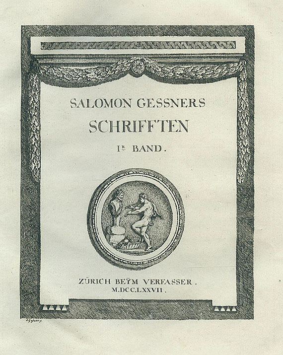 Salomon Gessner - Gessner. Schriften. 2 Bde. 1777-78