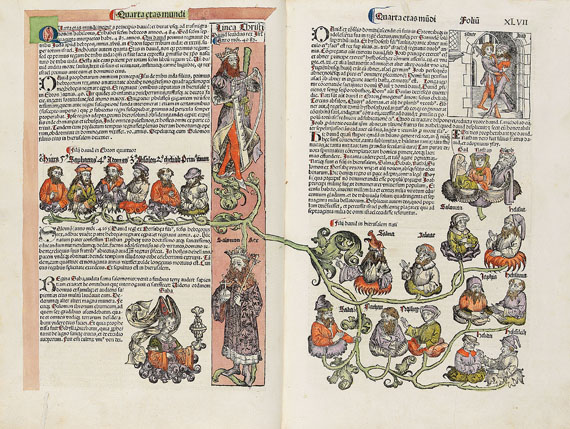 Hartmann Schedel - Weltchronik. 1493. Cincinnius-Exemplar. - 