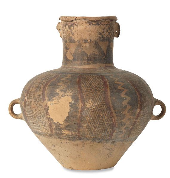Eduard Zimmermann - Chinesische Vase, Pan-Chan Typ. 2000-1700 v. Chr. Aus dem Besitz von Ed. Zimmermann. - 