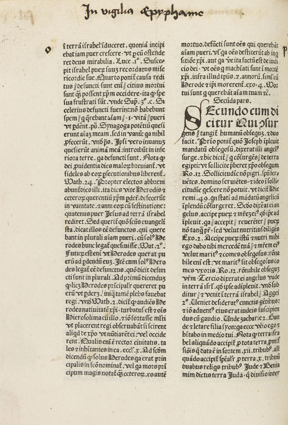  Albertus de Padua - Expositio evangeliorum. 1476