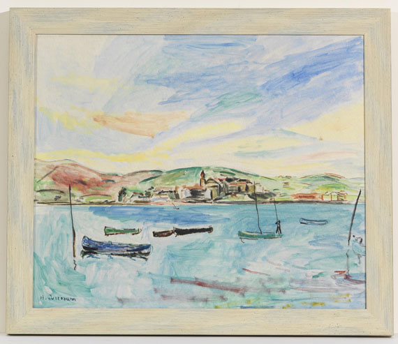 Hans Purrmann - Küstenlandschaft - Frame image