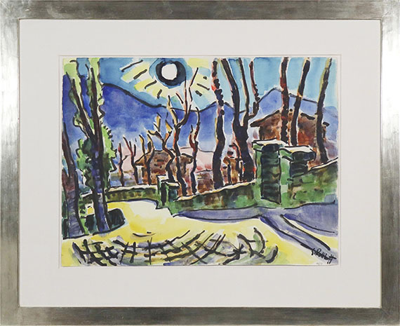 Karl Schmidt-Rottluff - Tessiner Dorf - Frame image