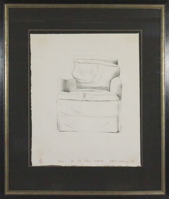 David Hockney - Chair, 38 The Colony, Malibu - Frame image