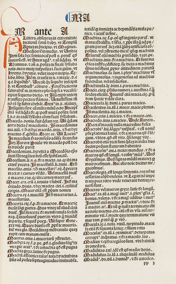 Johannes Reuchlin - Vocabularius breviloquus - 