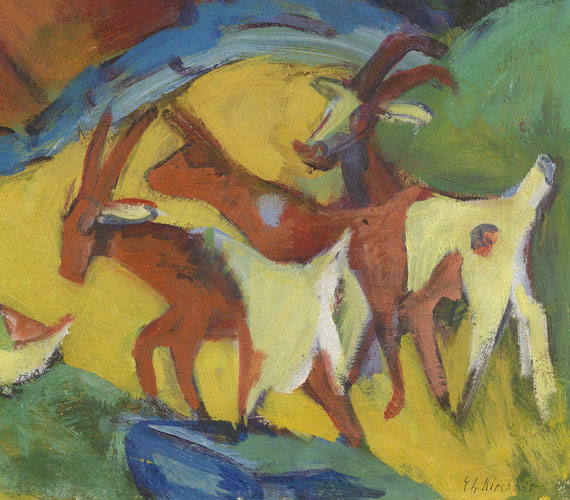 Ernst Ludwig Kirchner - Heimkehrende Ziegenherde