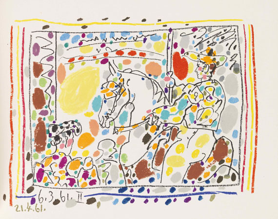 Pablo Picasso - J. Sabartés, "A los toros" mit Picasso