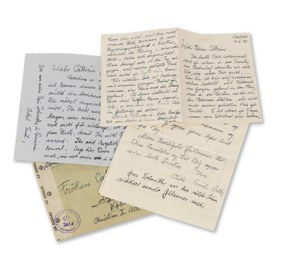 Emil Nolde - Acht Briefe von Nolde an Großnichte Cathrin Hoeck
