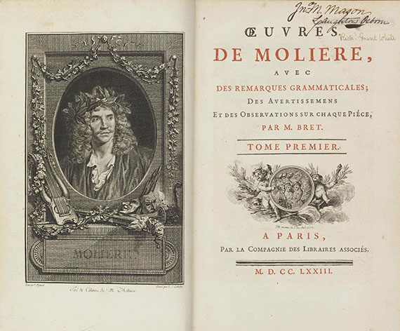 Jean Baptiste Poquelin Molière - Oeuvres. 6 Bände