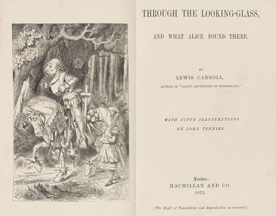 Lewis Carroll - Alice in Wonderland + Through the looking-glass. 2 Werke in 1 Schuber