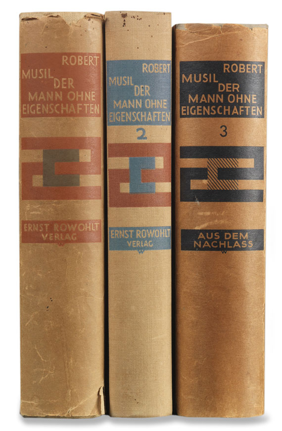 Robert Musil - Der Mann ohne Eigenschaften. 3 Bände + 1 Beigabe