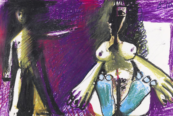 Pablo Picasso - Jeune garçon et femme assise