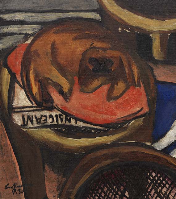 Max Beckmann - Majong und Chilly (Hunde)