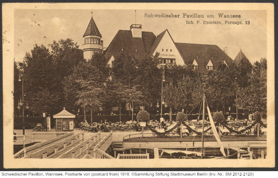 Max Liebermann - Gartenlokal am Wannsee - Schwedischer Pavillon - 