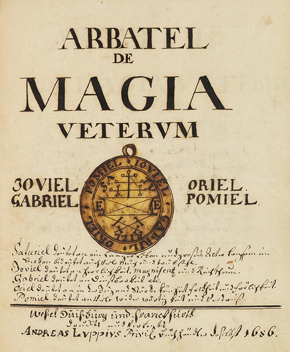 Manuskripte - Manuskript mit Abschriften nach Drucken von A. Luppius, Wesel 1686