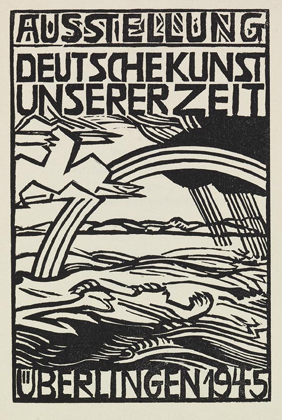 Erich Heckel - Titelblatt des Kataloges der Ausstellung Deutsche Kunst unserer Zeit, Überlingen 1945