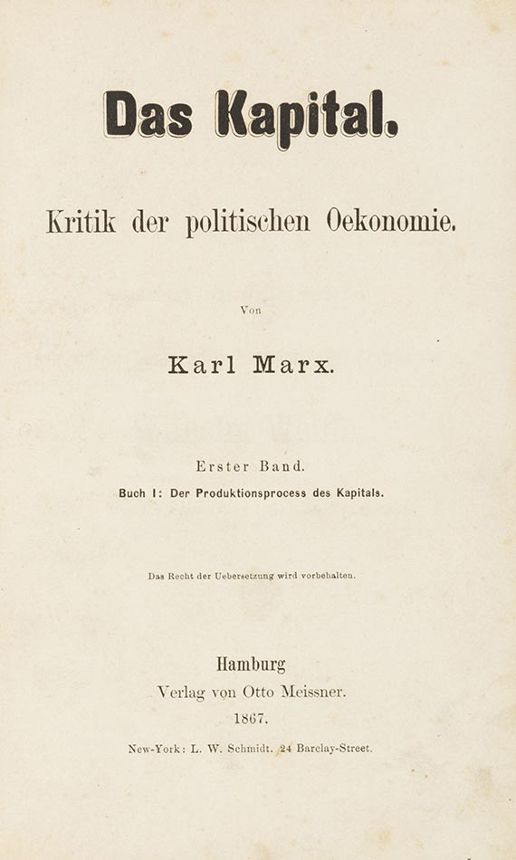 Karl Marx - Das Kapital