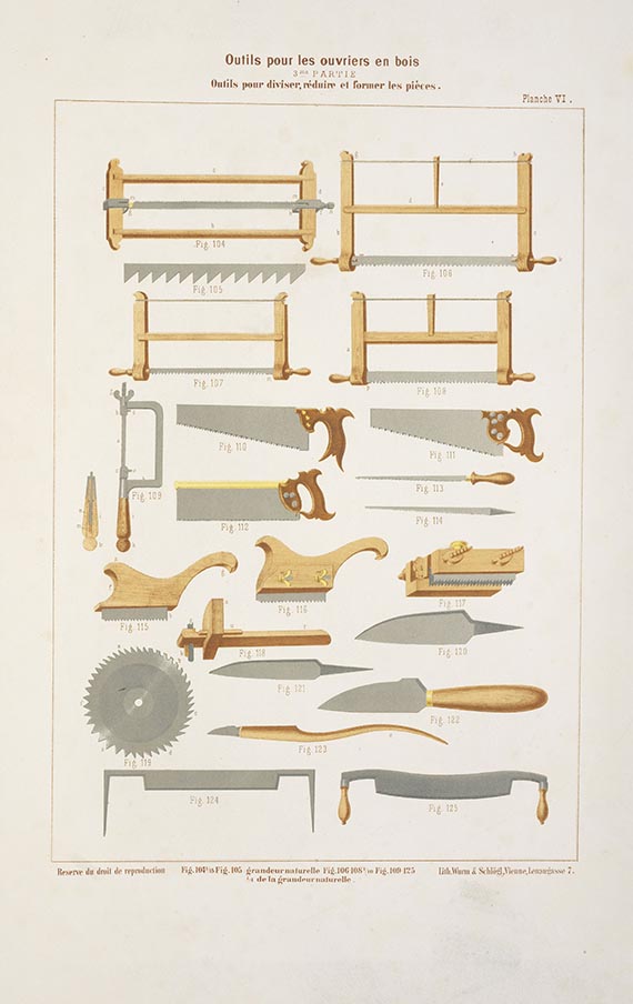 Friederich Werthmann - Recueil des Outils et Machines. Dabei: unvollst. deut. Ausgabe - 