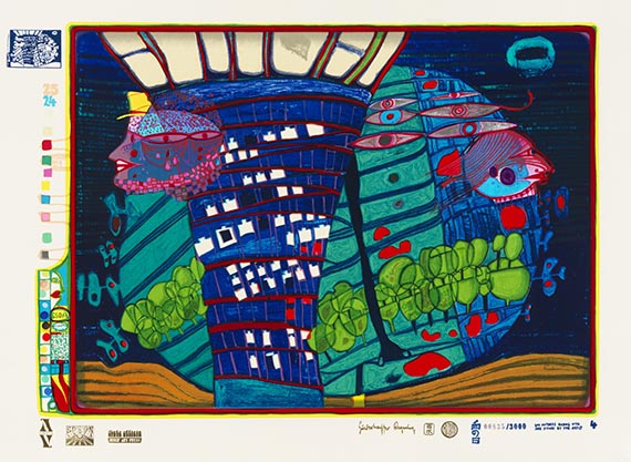 Friedensreich Hundertwasser - Regentag - Look at it on a rainy day - 